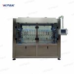 آلة تعبئة السوائل الخطية الأوتوماتيكية لزجاجات الزجاج الرغوية