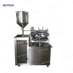 آلات تعبئة وختم الأنابيب المعدنية القابلة للطي المصنوعة من الألومنيوم شبه الأوتوماتيكية