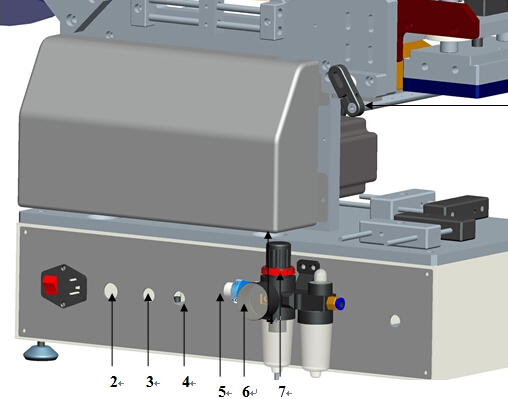 آلة وضع العلامات على الأكياس البلاستيكية شبه الأوتوماتيكية للسطح المستوي