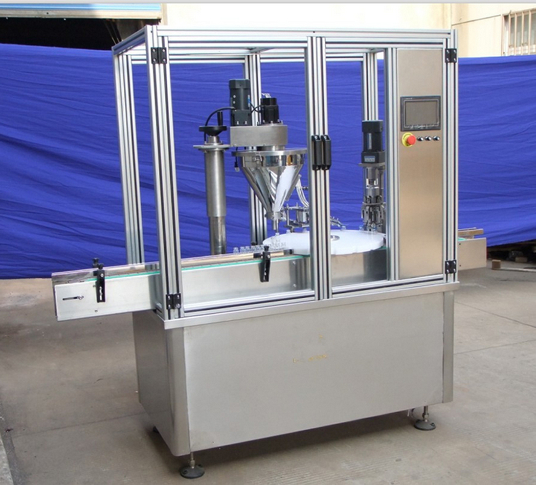 powder filler capper machine معدات تعبئة المساحيق وتغطية العبوات.jpg