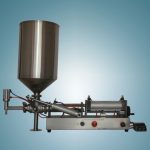 آلة تعبئة زبدة الفول السوداني والعسل عالية اللزوجة مع قمع مضغوط