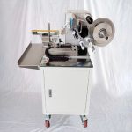 آلة وضع ملصقات العلم نصف أوتوماتيكية لتغليف أغذية الحيوانات الأليفة وعظام الكلاب