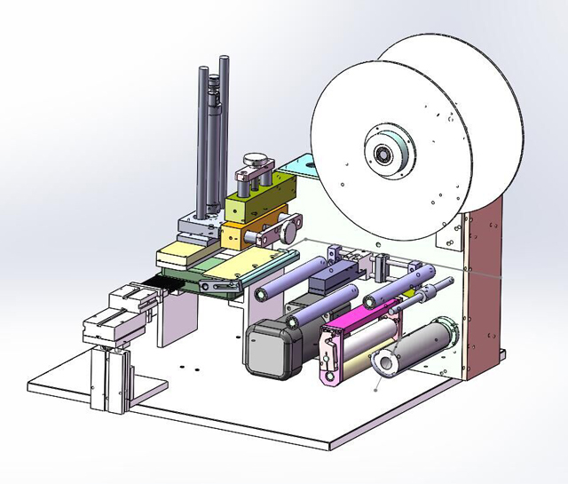 bottles labeling equipment semi automatic آلات وضع العلامات.jpg