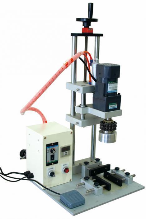 semi automatic benchtop capper آلة تغطية نصف أوتوماتيكية