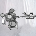 آلة تعبئة وتغطية أنابيب الاختبار الصغيرة مع ملصق أفقي
