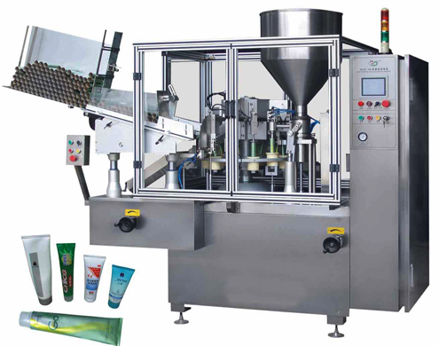 fully automatic tube filling and sealing machine ماكينة تعبئة وختم الأنابيب أوتوماتيكية